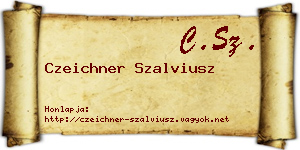 Czeichner Szalviusz névjegykártya